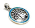 Sterling Silver with Stone of Israel Tree of Life Pendant
